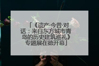 《遗产·今昔·对话：来自东方城市青岛的历史建筑巡礼》专题展在德开幕