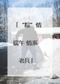 “粽”情端午 情系老兵