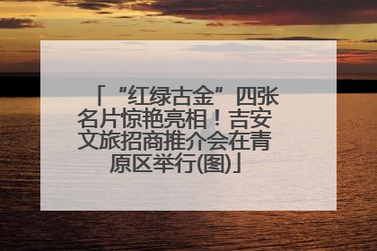 “红绿古金”四张名片惊艳亮相！吉安文旅招商推介会在青原区举行(图)