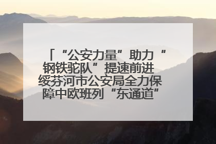 “公安力量”助力“钢铁驼队”提速前进 绥芬河市公安局全力保障中欧班列“东通道”绥芬河隧道贯通