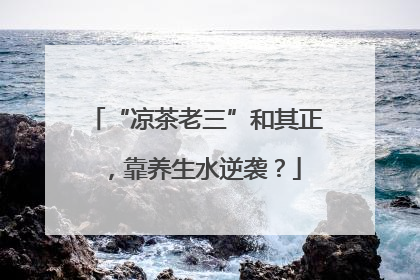 “凉茶老三”和其正，靠养生水逆袭？