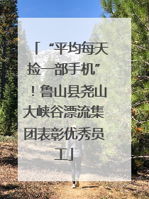 “平均每天捡一部手机”！鲁山县尧山大峡谷漂流集团表彰优秀员工