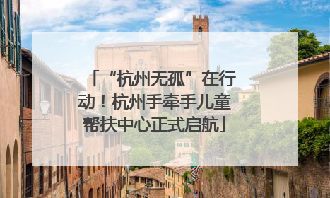 “杭州无孤”在行动！杭州手牵手儿童帮扶中心正式启航