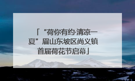 “荷你有约·清凉一夏”眉山东坡区尚义镇首届荷花节启幕