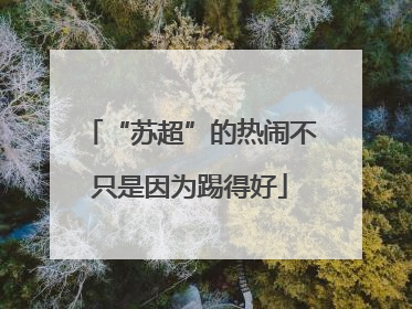 “苏超”的热闹不只是因为踢得好