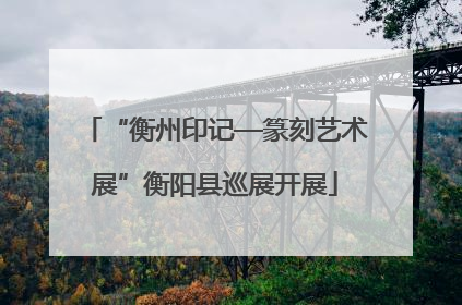 “衡州印记—篆刻艺术展”衡阳县巡展开展
