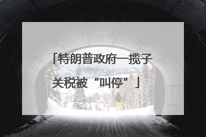 特朗普政府一揽子关税被“叫停”