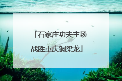 石家庄功夫主场战胜重庆铜梁龙