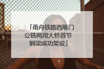 甬舟铁路西堠门公铁两用大桥首节钢梁成功架设