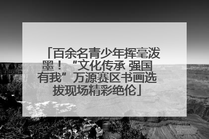 百余名青少年挥毫泼墨！“文化传承 强国有我”万源赛区书画选拔现场精彩绝伦