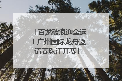 百龙破浪迎全运！广州国际龙舟邀请赛珠江开赛