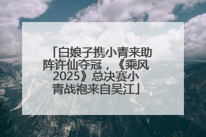 白娘子携小青来助阵许仙夺冠，《乘风2025》总决赛小青战袍来自吴江