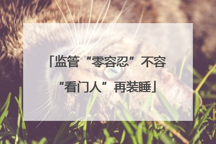 监管“零容忍”不容“看门人”再装睡