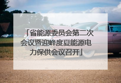 省能源委员会第二次会议暨迎峰度夏能源电力保供会议召开