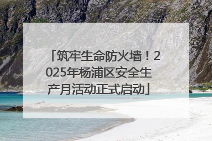 筑牢生命防火墙！2025年杨浦区安全生产月活动正式启动