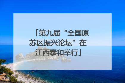 第九届“全国原苏区振兴论坛”在江西泰和举行
