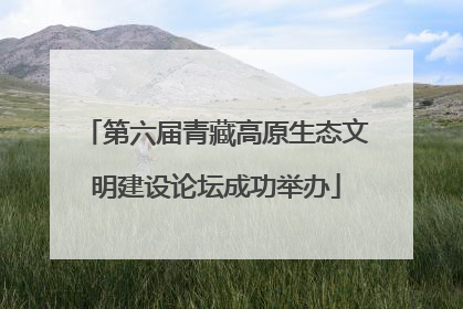 第六届青藏高原生态文明建设论坛成功举办