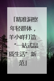 精准洞察年轻群体，羊小咩打造“一站式品质生活”新范