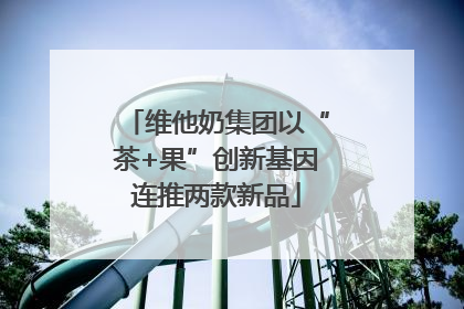 维他奶集团以“茶+果”创新基因连推两款新品