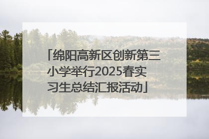 绵阳高新区创新第三小学举行2025春实习生总结汇报活动