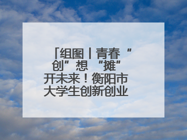 组图丨青春“创”想 “摊”开未来！衡阳市大学生创新创业集市火热开市