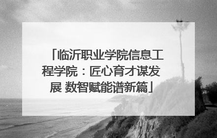 临沂职业学院信息工程学院：匠心育才谋发展 数智赋能谱新篇