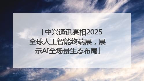 中兴通讯亮相2025全球人工智能终端展，展示AI全场景生态布局