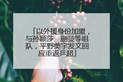 以外援身份加盟，与孙颖莎、蒯曼等组队，平野美宇发文回应重返乒超