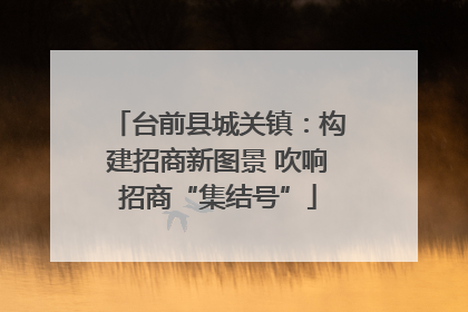 台前县城关镇：构建招商新图景 吹响招商“集结号”