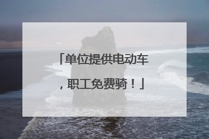 单位提供电动车，职工免费骑！