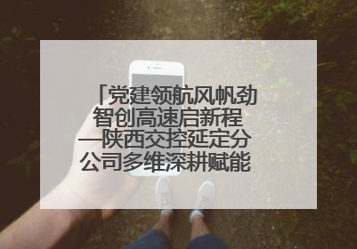 党建领航风帆劲 智创高速启新程—陕西交控延定分公司多维深耕赋能运营管理新跨越
