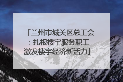 兰州市城关区总工会：扎根楼宇服务职工 激发楼宇经济新活力