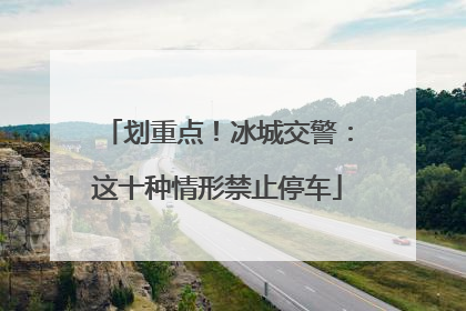划重点！冰城交警：这十种情形禁止停车