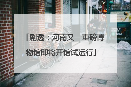 剧透：河南又一重磅博物馆即将开馆试运行