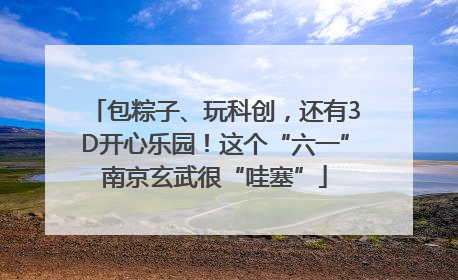 包粽子、玩科创，还有3D开心乐园！这个“六一”南京玄武很“哇塞”