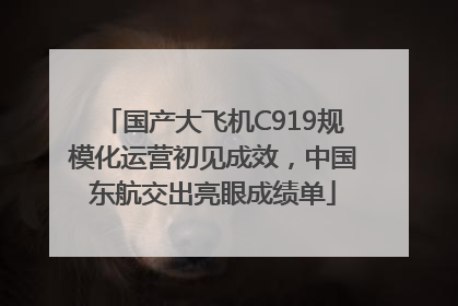 国产大飞机C919规模化运营初见成效，中国东航交出亮眼成绩单