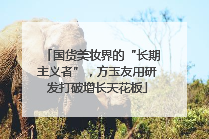 国货美妆界的“长期主义者”，方玉友用研发打破增长天花板