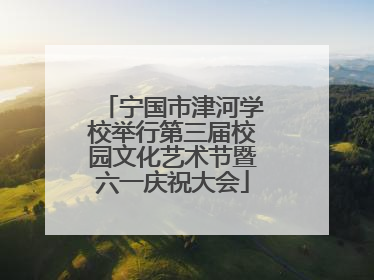 宁国市津河学校举行第三届校园文化艺术节暨六一庆祝大会