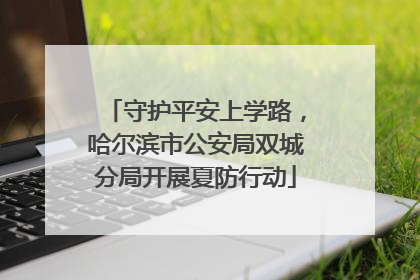 守护平安上学路，哈尔滨市公安局双城分局开展夏防行动