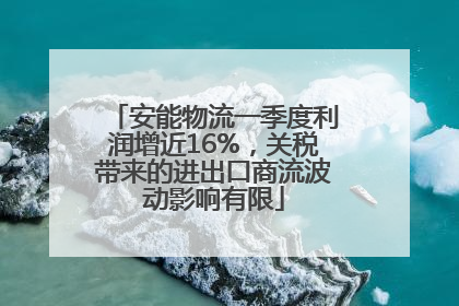 安能物流一季度利润增近16%，关税带来的进出口商流波动影响有限