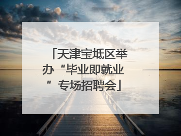 天津宝坻区举办“毕业即就业”专场招聘会