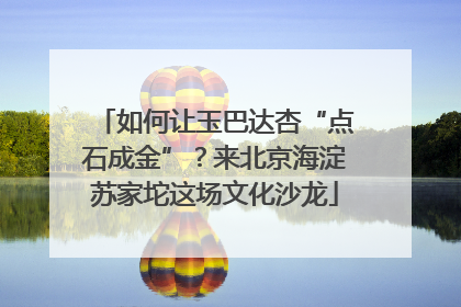 如何让玉巴达杏“点石成金”？来北京海淀苏家坨这场文化沙龙