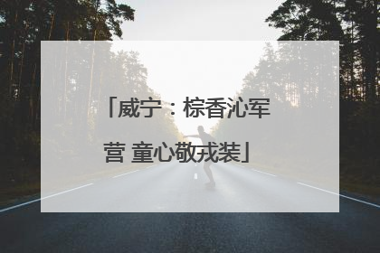 威宁：棕香沁军营 童心敬戎装