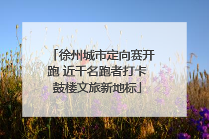 徐州城市定向赛开跑 近千名跑者打卡鼓楼文旅新地标