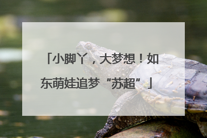 小脚丫，大梦想！如东萌娃追梦“苏超”