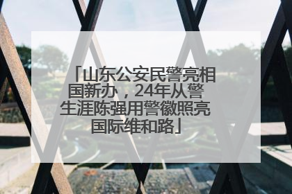 山东公安民警亮相国新办，24年从警生涯陈强用警徽照亮国际维和路