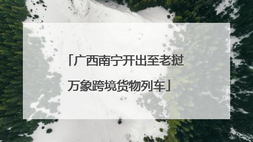 广西南宁开出至老挝万象跨境货物列车