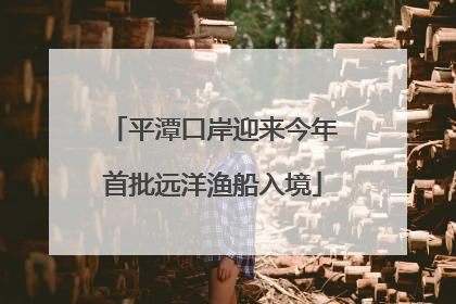 平潭口岸迎来今年首批远洋渔船入境