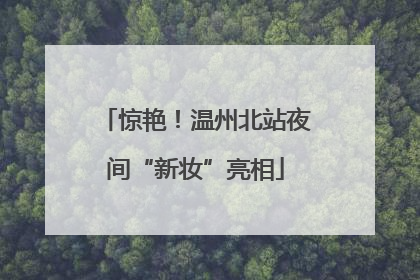 惊艳！温州北站夜间“新妆”亮相
