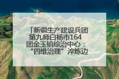 新疆生产建设兵团第九师白杨市164团金玉镇综治中心：“四维治理”淬炼边疆“枫桥样本”
